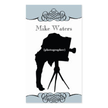 Tarjeta de visita de la fotografía de la cámara de