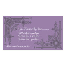 Tarjeta de visita de la greca del Victorian