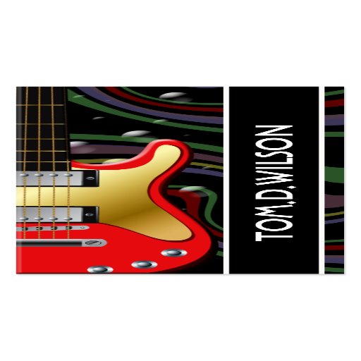 Tarjeta de visita de la guitarra