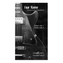 Tarjeta de visita de la GUITARRA "GREYZ"