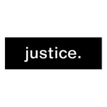 Tarjeta de visita de la justicia