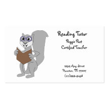Tarjeta de visita de la lectura