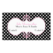 Tarjeta de visita de la mamá de la alta moda de Pa tarjetas de negocio