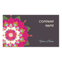 Tarjeta de visita de la mandala de Lotus