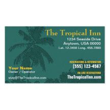 Tarjeta de visita de la palmera