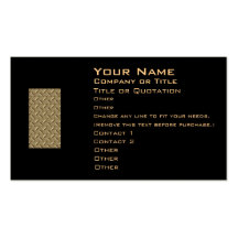 Tarjeta de visita de la placa del diamante del met