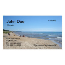 Tarjeta de visita de la playa