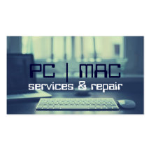 Tarjeta de visita de la reparación del mac de la P