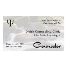 Tarjeta de visita de la salud mental del psicólogo