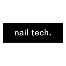 Tarjeta de visita de la tecnología del clavo