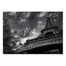 Tarjeta de visita de la torre Eiffel