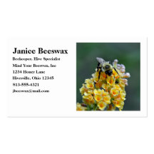 Tarjeta de visita de las abejas