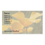 Tarjeta de visita de las amapolas de California