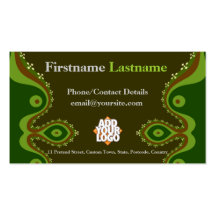 TARJETA de VISITA de las colinas de Shamania