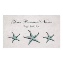 Tarjeta de visita de las estrellas de mar del Vict