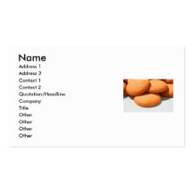 Tarjeta de visita de las galletas de la vainilla