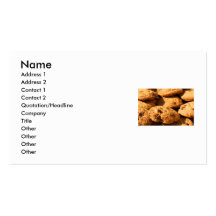 Tarjeta de visita de las galletas de microprocesad