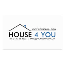 Tarjeta de visita de las propiedades inmobiliarias
