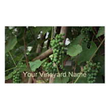 Tarjeta de visita de las uvas