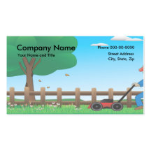 Tarjeta de visita de Lawncare