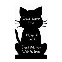 Tarjeta de visita de los amantes del gato