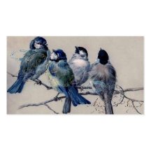 Tarjeta de visita de los Bluebirds de París del vi
