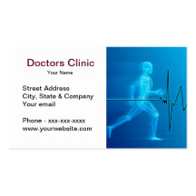 Tarjeta de visita de los doctores Clinic