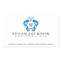 Tarjeta de visita de los fotógrafos del logotipo d