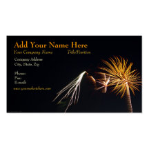 Tarjeta de visita de los fuegos artificiales P0538