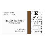 Tarjeta de visita de los optometristas