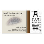 Tarjeta de visita de los optometristas