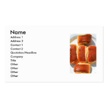Tarjeta de visita de los pasteles de Nazook