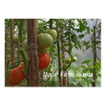Tarjeta de visita de los tomates