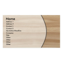 Tarjeta de visita de madera #1