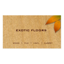 Tarjeta de visita de madera de Extoic con el abedu