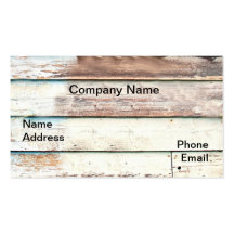 Tarjeta de visita de madera de la pared de la caba