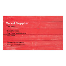 Tarjeta de visita de madera del proveedor