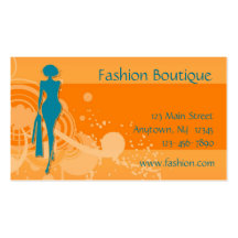 Tarjeta de visita de moda