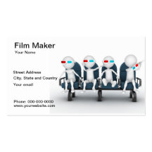 Tarjeta de visita de Movie Maker del negocio de pe