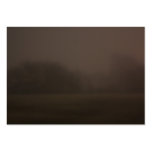 Tarjeta de visita de niebla de la foto de maderas/