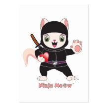 Tarjeta de visita de Ninja MEOW™