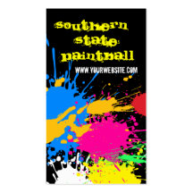 Tarjeta de visita de Paintball
