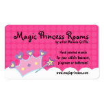 Tarjeta de visita de princesa Wand Pink Dot