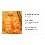 Tarjeta de visita de restaurante de sushi