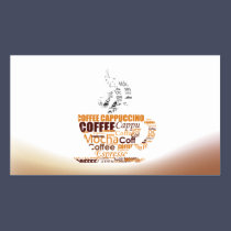 Tarjeta de visita de restaurante del café del café tarjetas de negocio