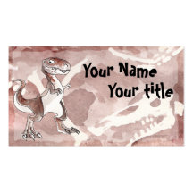 Tarjeta de visita de Rex del Tyrannosaurus