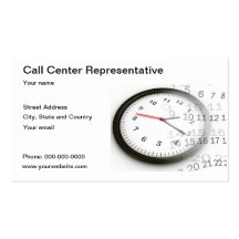 Tarjeta de visita de servicio de atención al clien