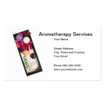 Tarjeta de visita de servicios del Aromatherapy