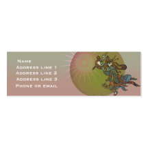 Tarjeta de visita de Sun del samurai