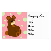 Tarjeta de visita de Teddybear